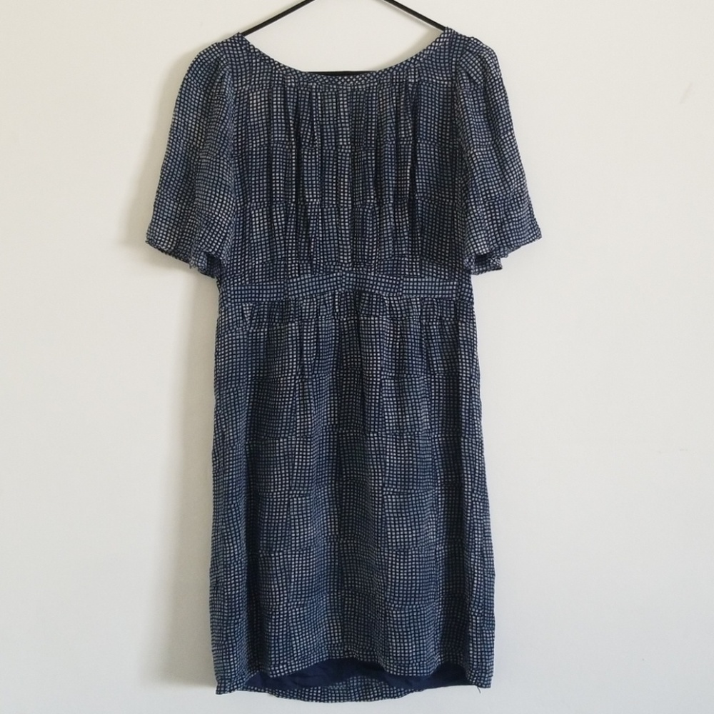 Banana Republic Blue Silk Dress Sz 8